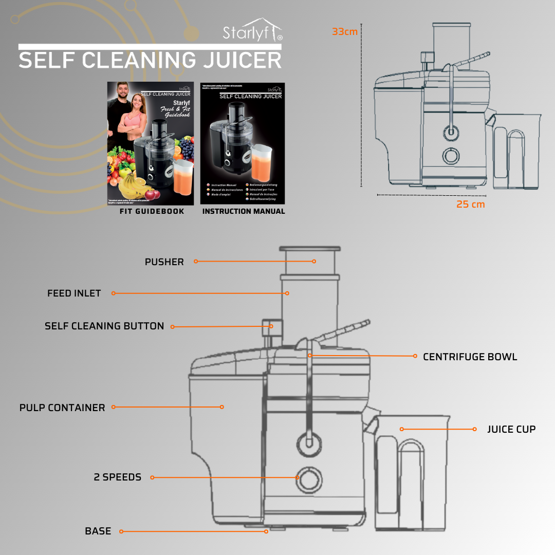 Self-Cleaning Juicer
