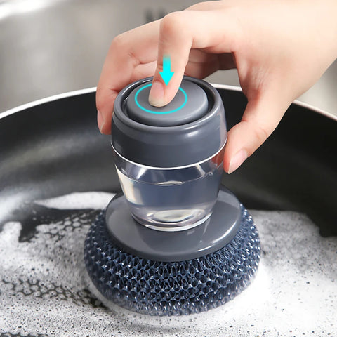 Scrubber Dishes Dispenser Brush