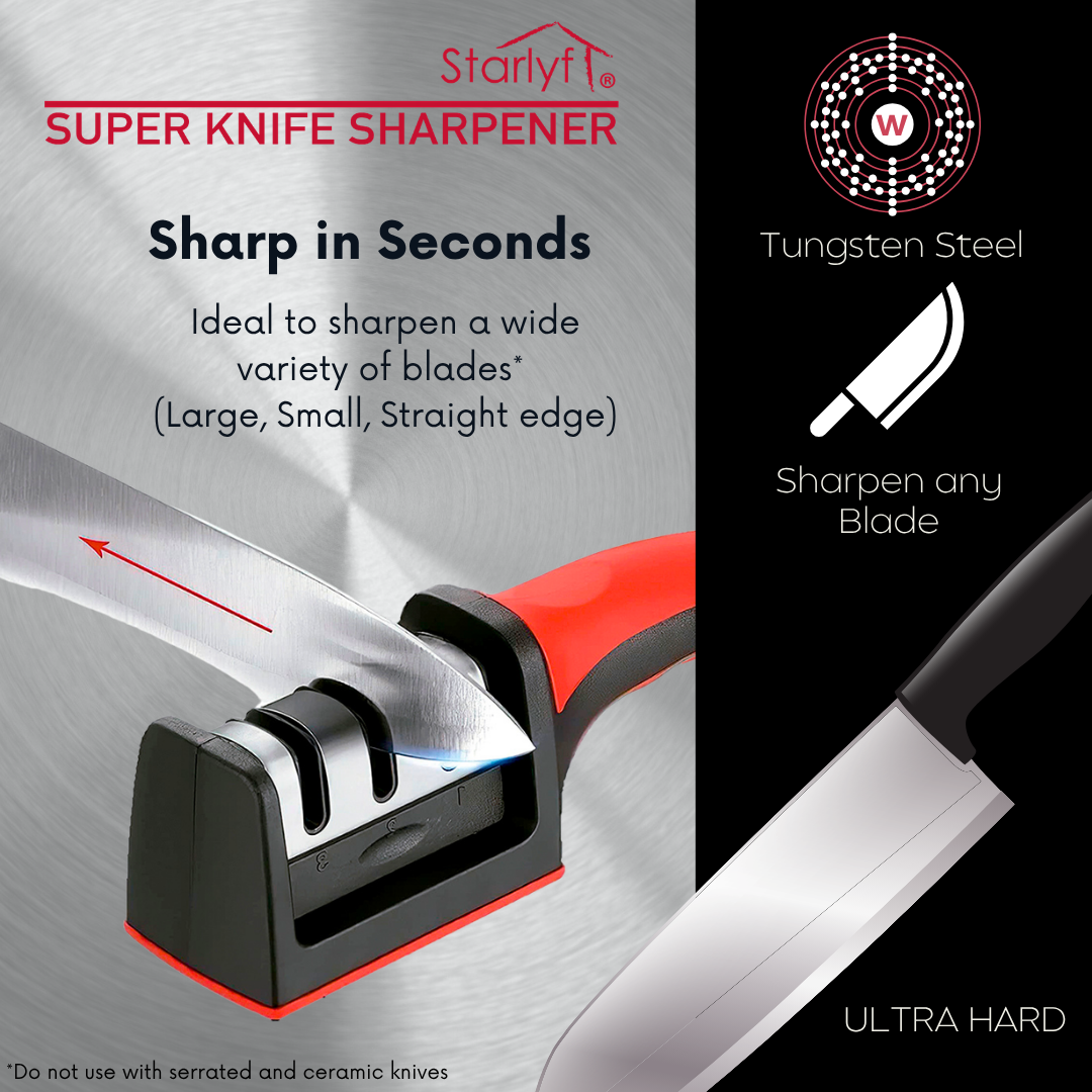 Peeler, knife sharpener and chopper